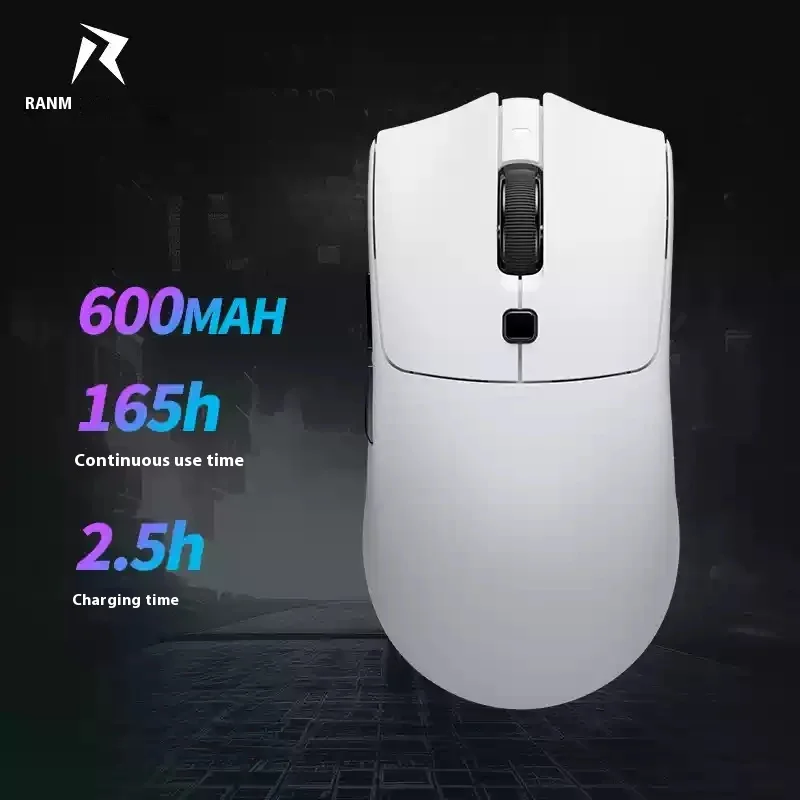 

RAWN SA-MH01 Pro Mouse Gaming Office Three-mode Wireless 3395 Computer Mouse Hot Swap Micro Motion Lightweight