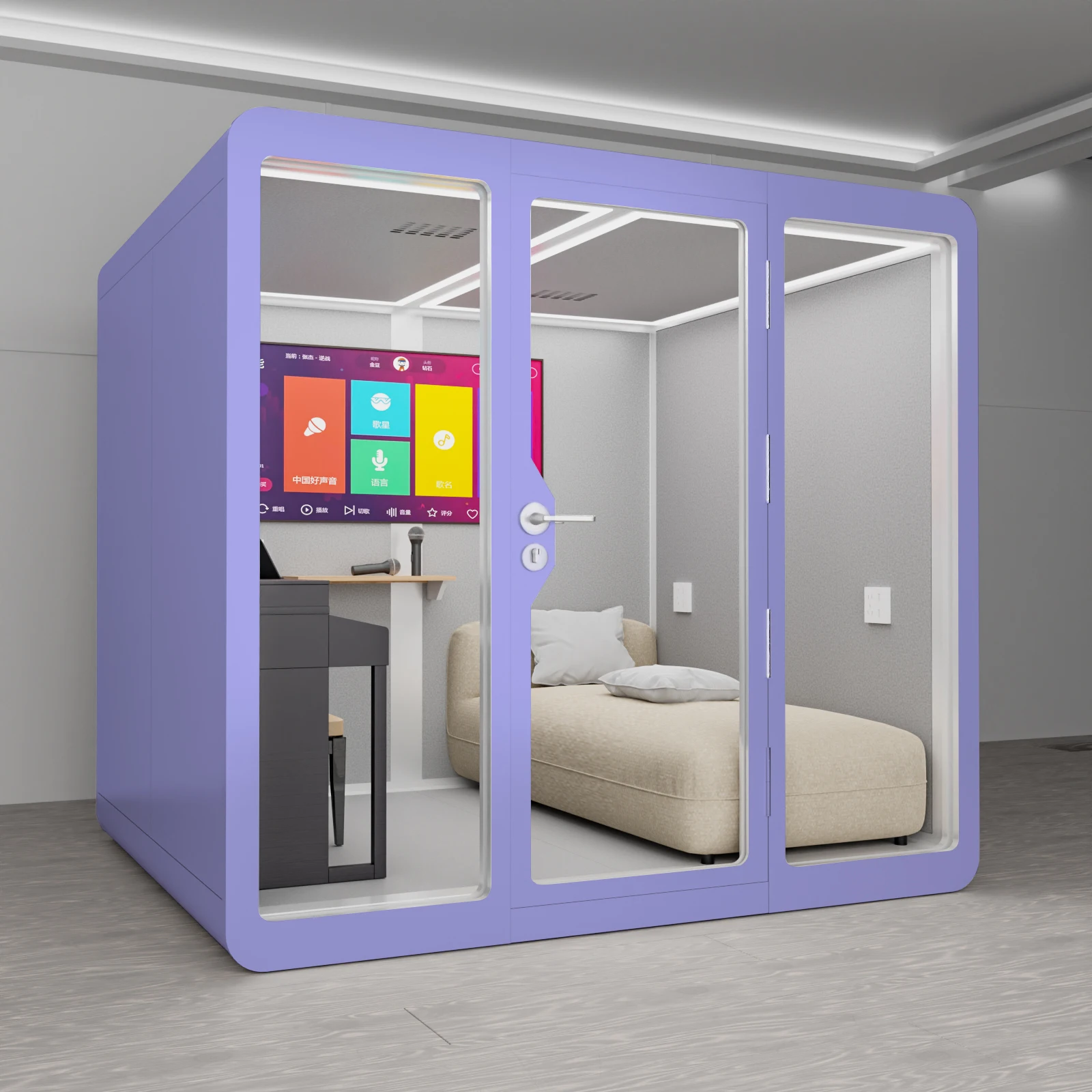 Home Silent Room Office Soundproof Booth Mobile soundproof room Conference Cabin for Employees Sing Outdoor Area Use