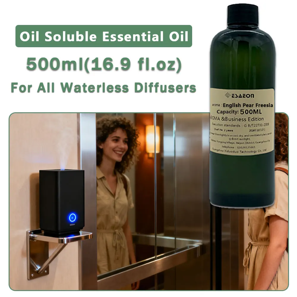 ESAEON Fragrant Essential Oil, For Waterless Aromatherapy Machines, Aroma Diffuser Oil, English Pear Freesia - 500ML(16.9 fl.oz)