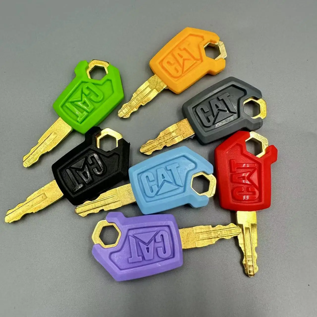 7PCS 5P8500 Seven Colors Ignition Start and Door Lock High Quality Key Key ,For Cat Excavator Dozer Loader