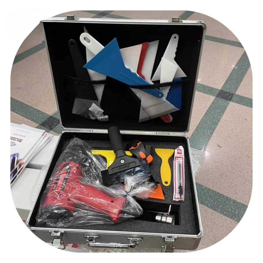 

In Stock One Set Tools Including Heat Gun PPF ,car Vinyl and Solar Window Film Installation Tools Kits