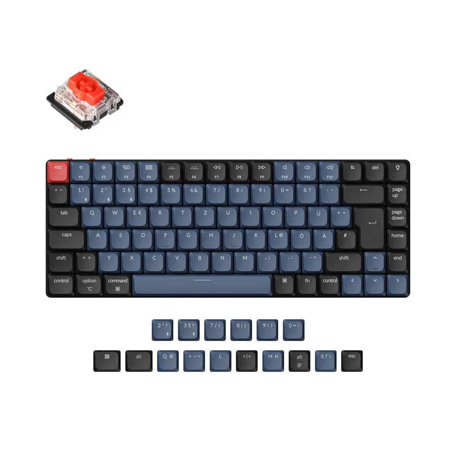 Imagem -03 - Pro Teclado Mecânico sem Fio Abs Keycaps Rgb Backlight Hot-swappable Gateron Switch Qmk Via Layout Iso Keychron-k3