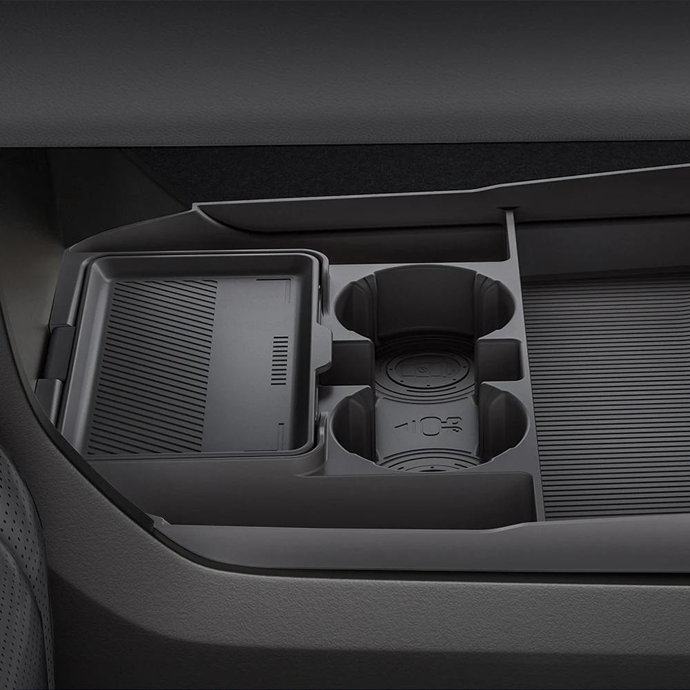 For Jetour G700 Central Control Lower Storage Box double-layer Storage Box Silicone Pad Interior modification Supplies