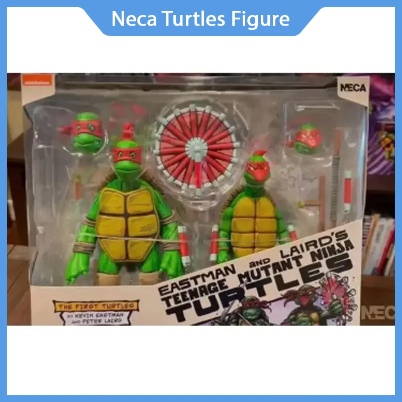 

New Neca Figure The First Turtles By Kevin Eastman Peter Laird 2-Pack Anime Action Figure Collection Model Birthday Kid Toy Gift