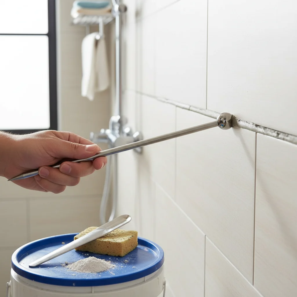 Steel Pressed Ball Stick Beauty Seam Construction Tool Ceramic Tile Gap Repair DIY Floor Ceramic Tile Grout Repair Pressure Tool
