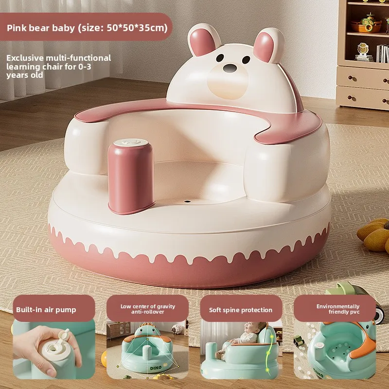 هدية الوالدين والطفل الأكثر مبيعًا في عيد الميلاد: مقعد أطفال قابل للنفخ من مادة PVC - مساعد مثالي للتعلم والمرح للأطفال