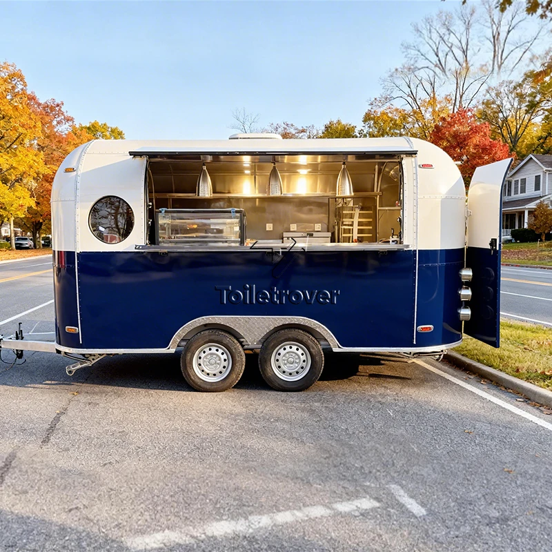 Custom Mobile Food Cart Hot Dog Commercial Food Trailer Burger Tacos Custom Cosmomove Food Truck with Full Kitchen United States