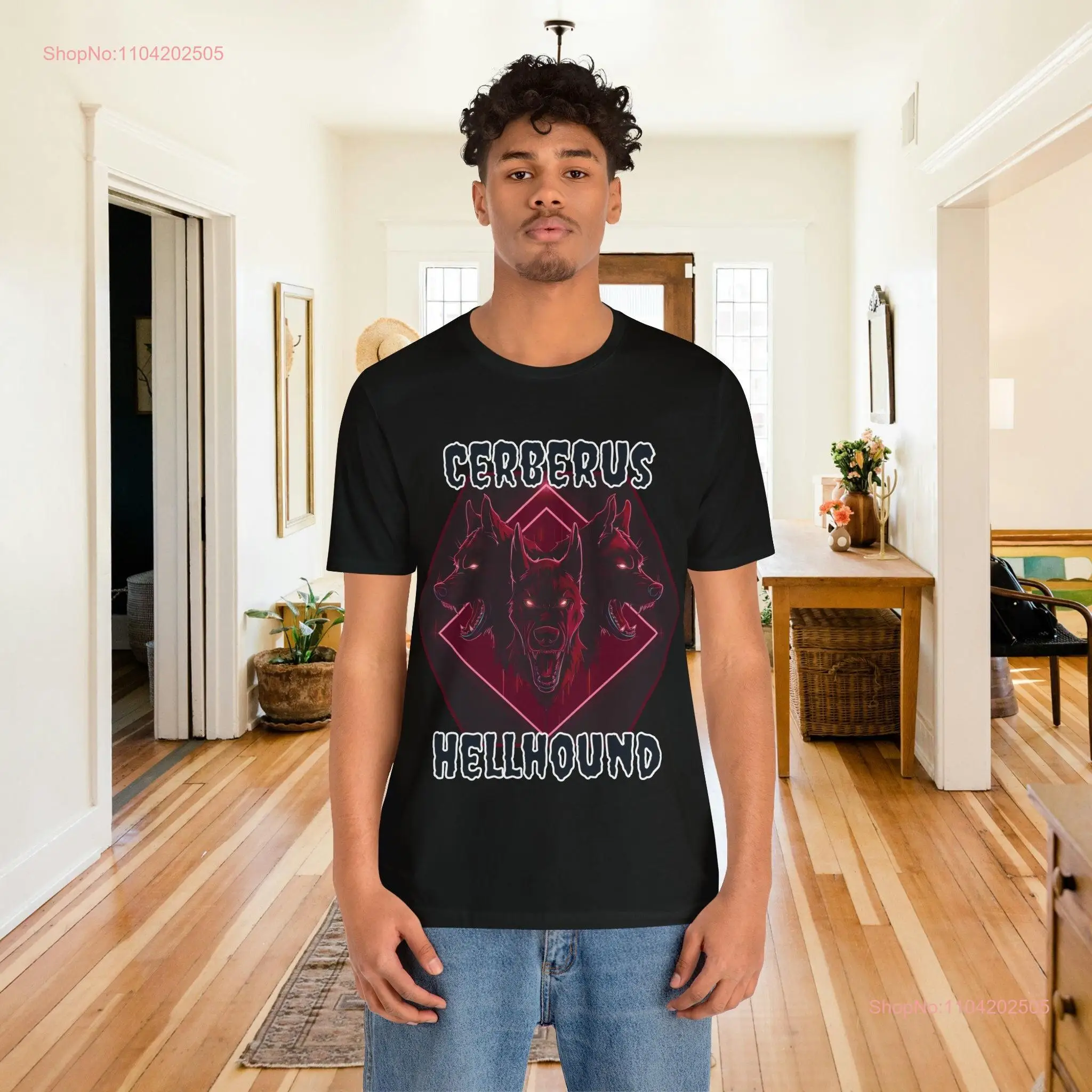 Cerberus T shirt Greek mythology cotton tee long or short sleeves