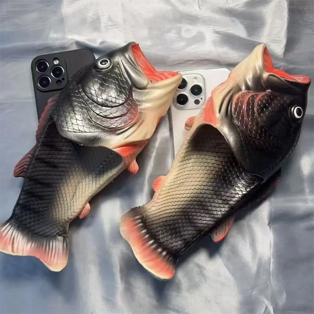 

Tik Tok-style funny ugly fish slipper phone case, perfect gag gift for iPhone 7, 8, 11, 12, 13, 14, 15, 16, Pro Max.