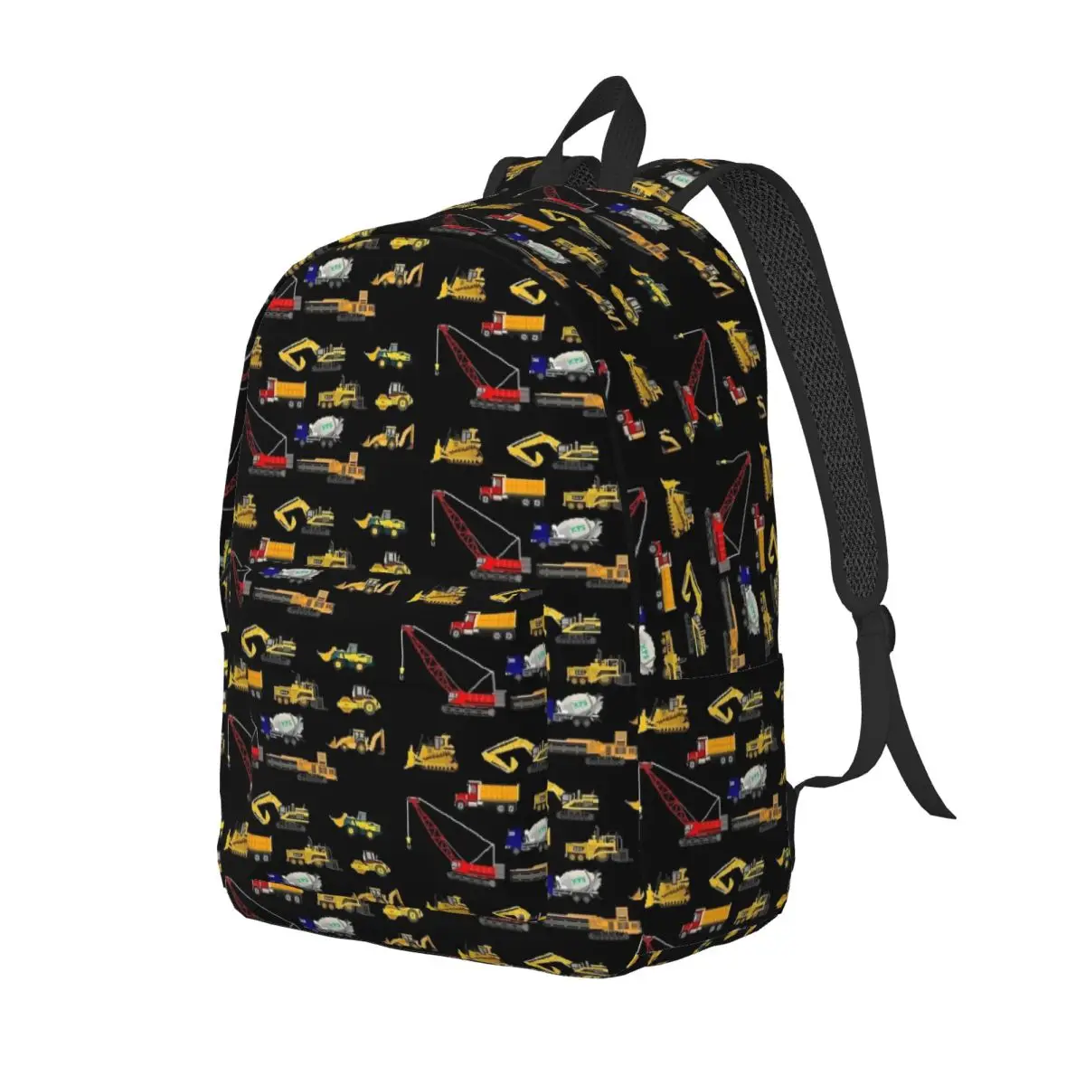 Camión de construcción para niños, mochila con imagen para preescolar, guardería, escuela, estudiante, mochila de día, senderismo