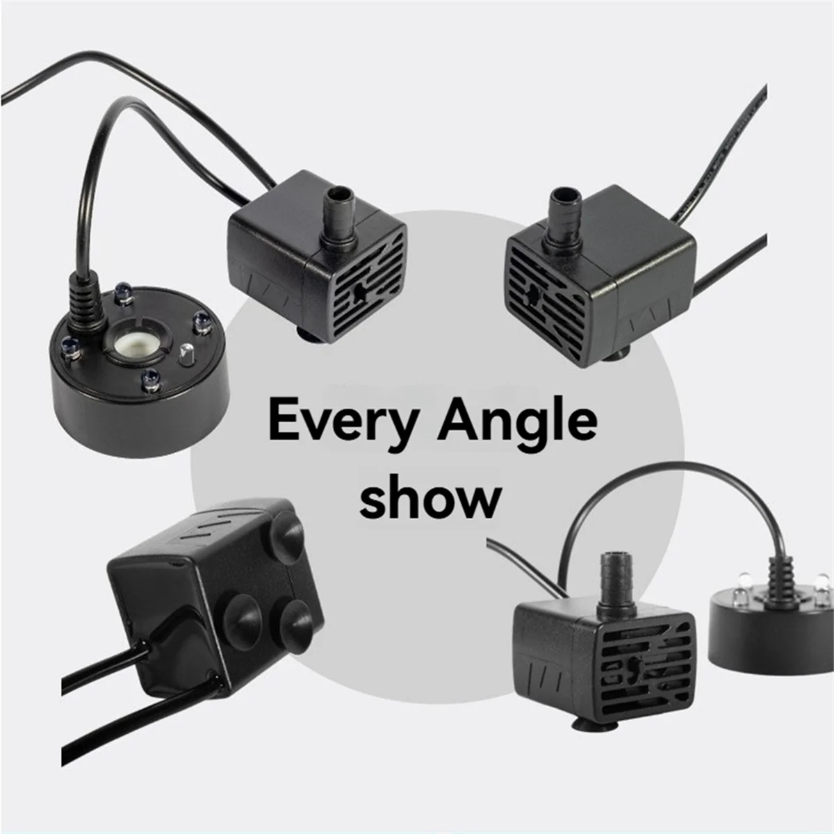 

A04V 2-в-1 USB 5 В водяной насос ультразвуковой распылитель туманообразователь фонтан пруд сад рокарий увлажнитель для аквариума