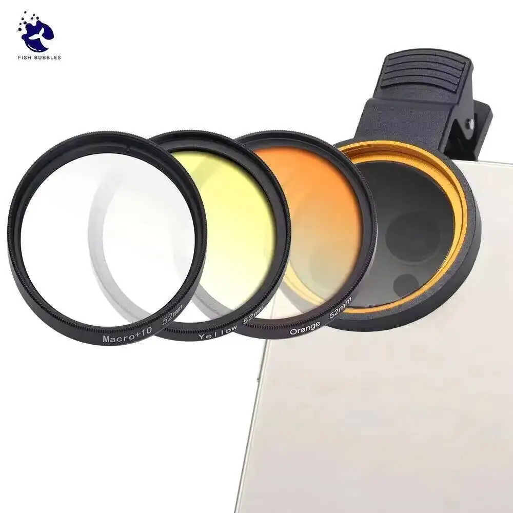 Aquarium Lenses 37mm/52mm Fish Tank Marine Salt Sea Water Coral Reef Iphone Camera Filters Ro Aquatic Terrarium