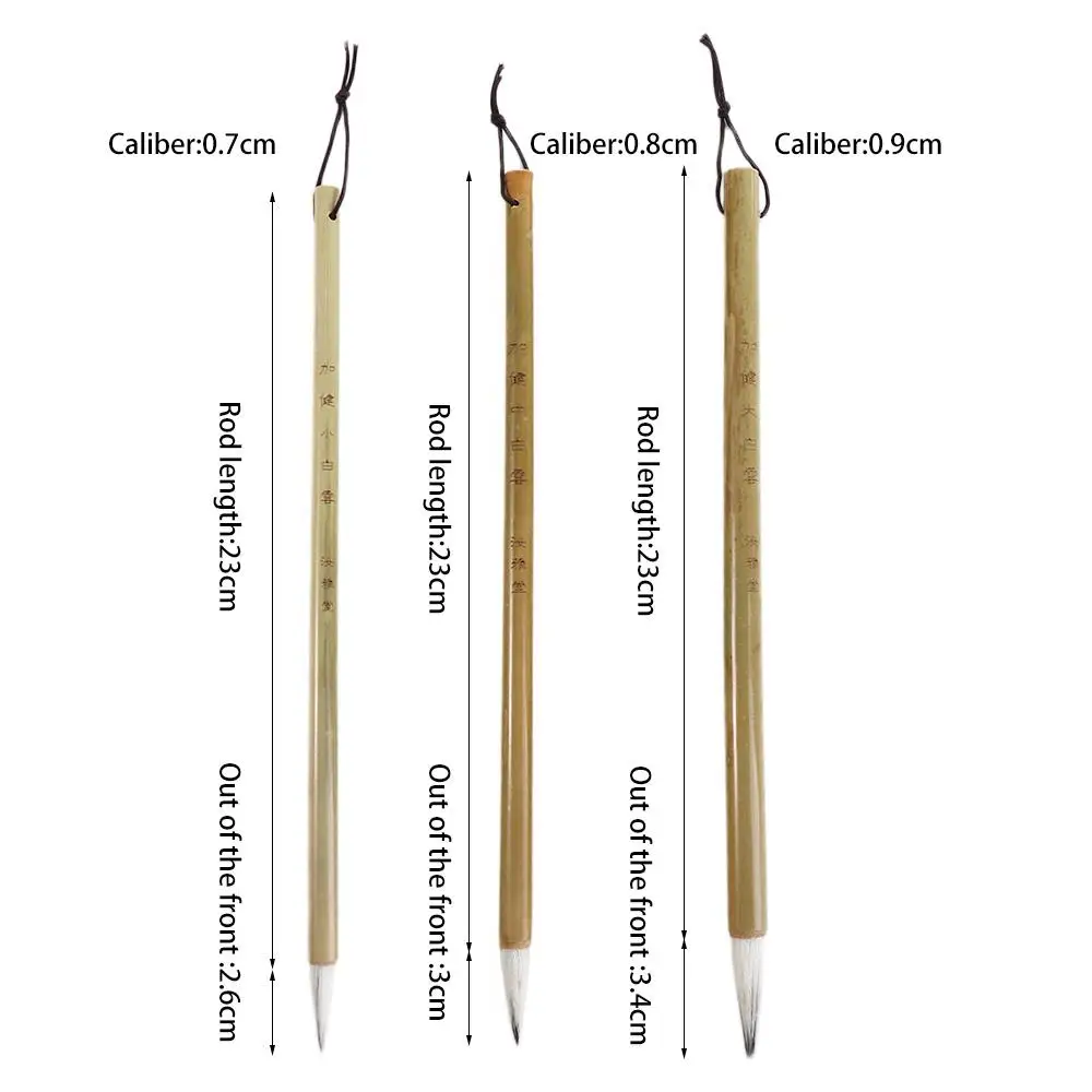 High Quality Artist Thin Crisperding Script Writing Brush Chinese Brushes Painting Pens Calligraphy Brushes