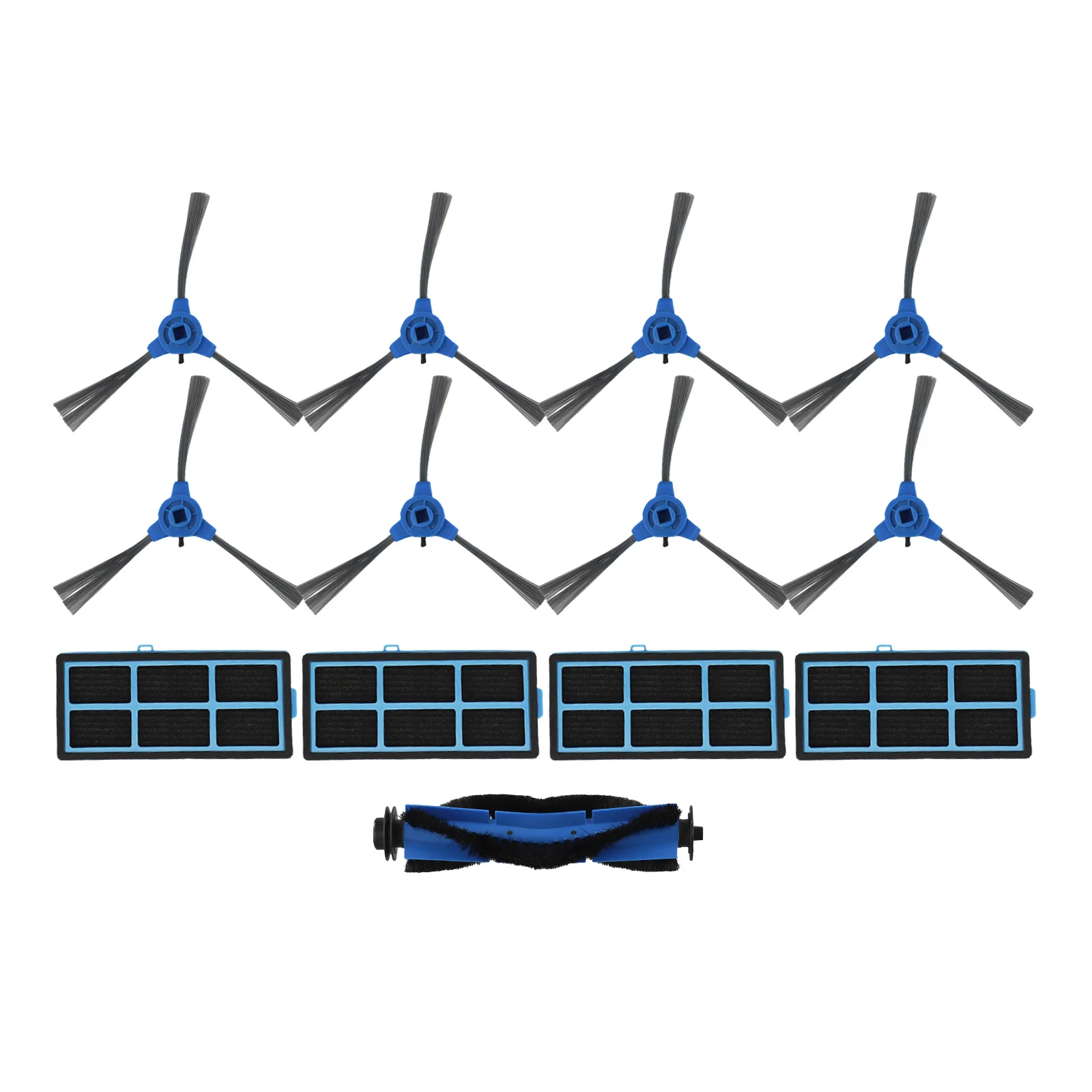 

Сменные фильтры для роботов-пылесосов Coredy R3500 R650 R600 C800 D900 в упаковке, 13 шт., с основной щеткой и боковыми щетками