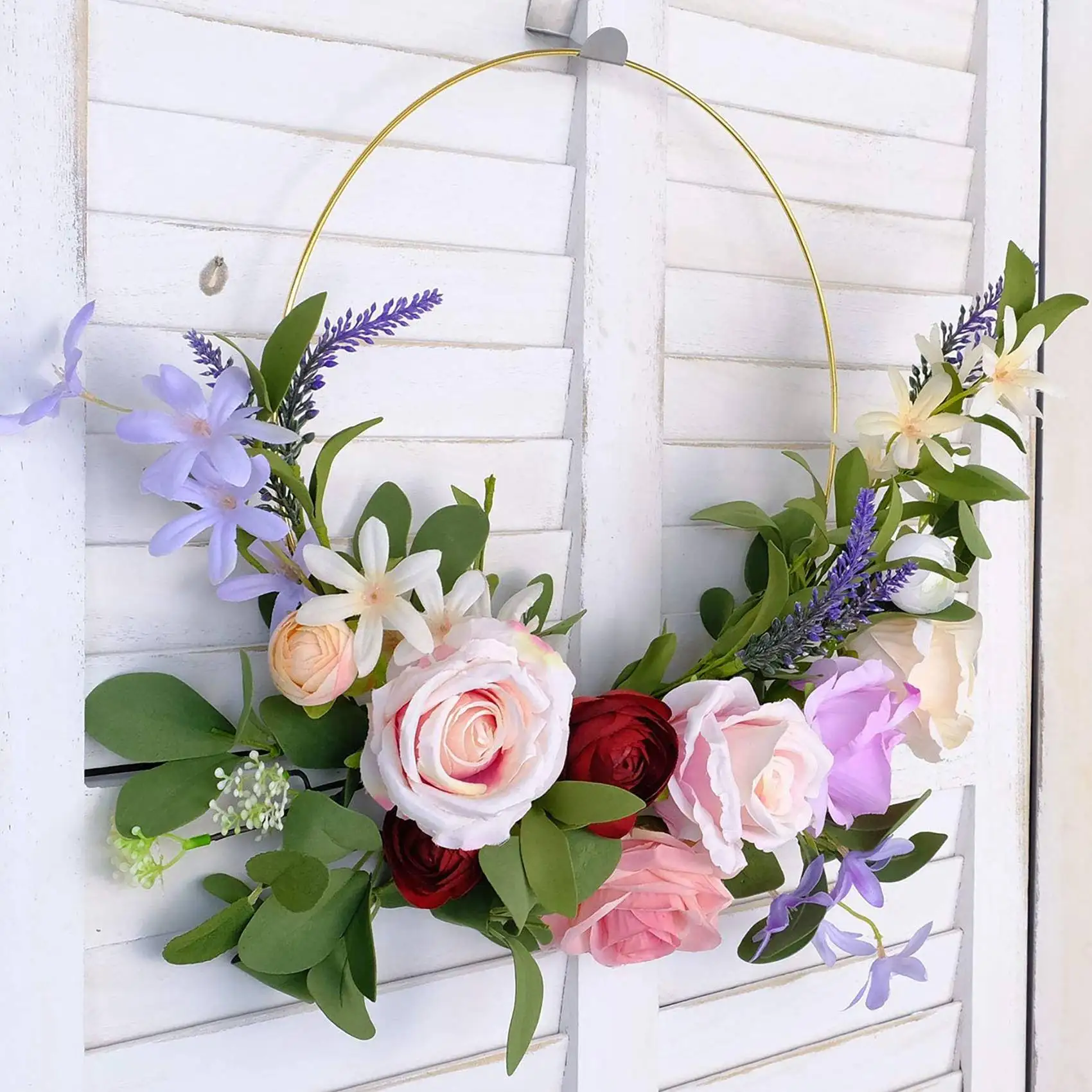 10 Pack 10 Inch Metal Floral Hoop Wreath Gold Hoop Rings For DIY Wreath, Dream Catcher And Wall Hanging Crafts-A78G