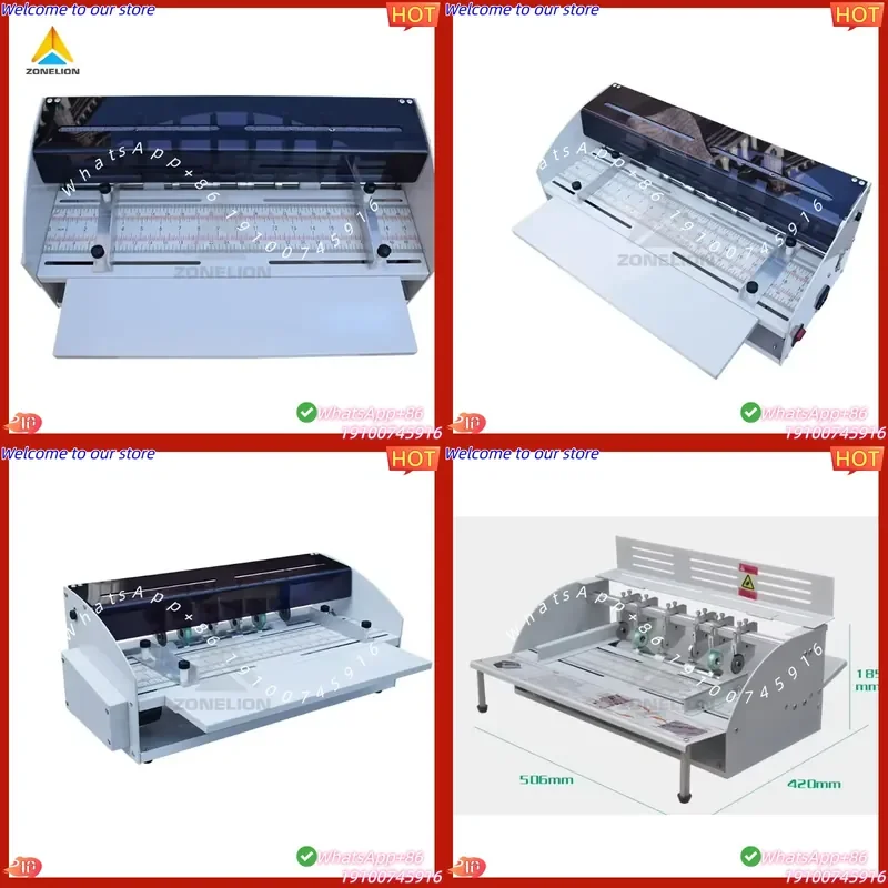 CE Certificate Desktop Electric Creasing Machine for Printing House and Stationery Shop Business