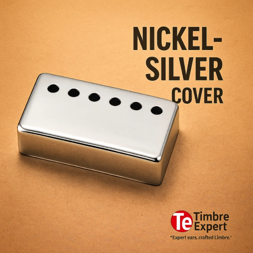 Nickel Silver Alloy Humbucker Pickup (49.2mm/50mm/52mm Pole Spacing)Cover for LP Guitar Bridge and Neck Pickups Frame view 2
