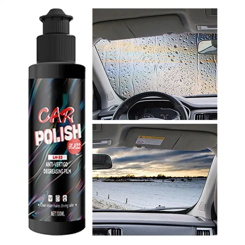 Windshield Oil Film Cleaner 100ml Car Window Cleaner Windshield Polish For Car Window Polish And Restore Automotive Glass