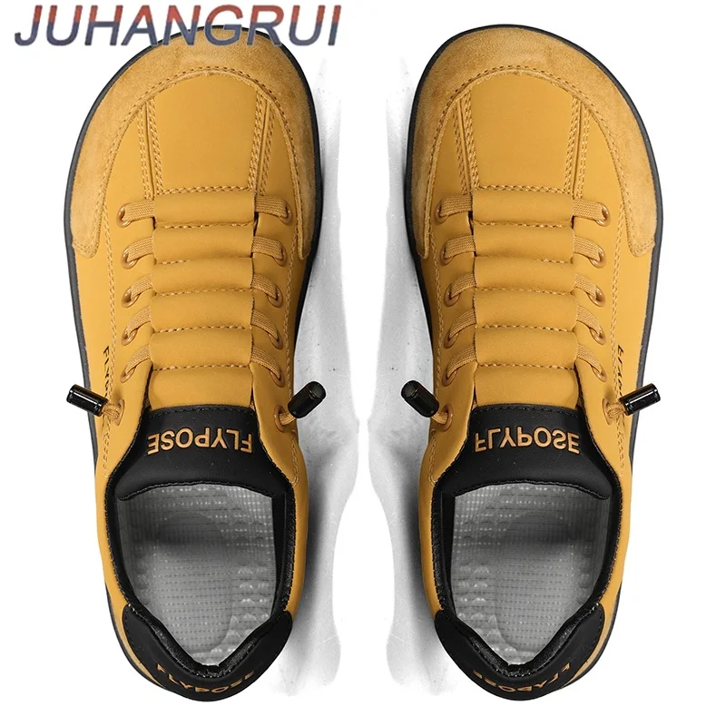 

Unisex Barefoot Wide Toe Shoes Women’s Men’s Artificial Leather Minimalist Sneakers Adjustable Slip On Walking Shoe Minimalist