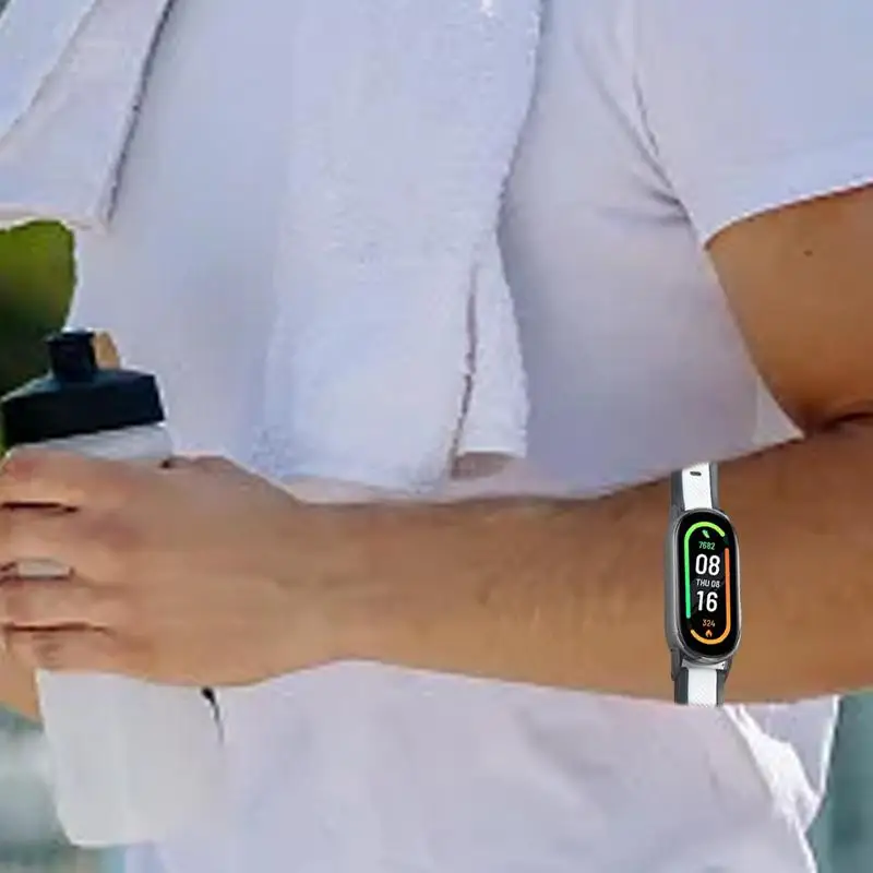 Дышащий ремешок для часов, сменный спортивный ремешок для часов, удобный двухцветный дизайн, сменный браслет, водонепроницаемый ремень