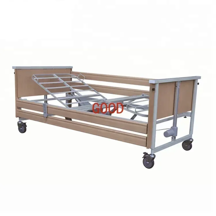 Schienale elettrico per la cura della casa a 6 funzioni, letto rotante in legno per la cura degli anziani