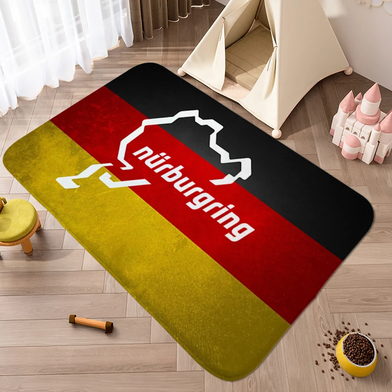 Kitchen Treadmill Rugs A-Nurburgrings Washable Non-slip Rug Aesthetic Mat for Hallway Funny Doormat Entrance Living Room Carpet