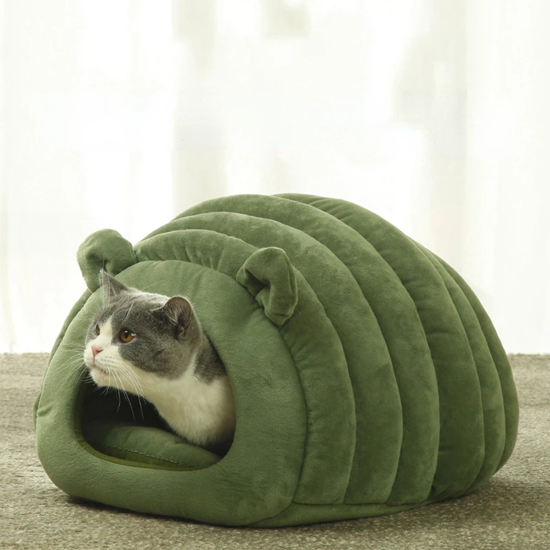 

Cat Bed Nest House Pet Dog Litter Autumn Winter Warm Semi-enclosed Pet Litter Pet Supplies Cat Mat Home Cat Toys