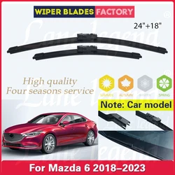 For Mazda 6 Mazda6 2018 2019 2020 2021 2022 2023 Front Wiper Blades Windshield Windscreen Clean Window Car Rain Brushes 24