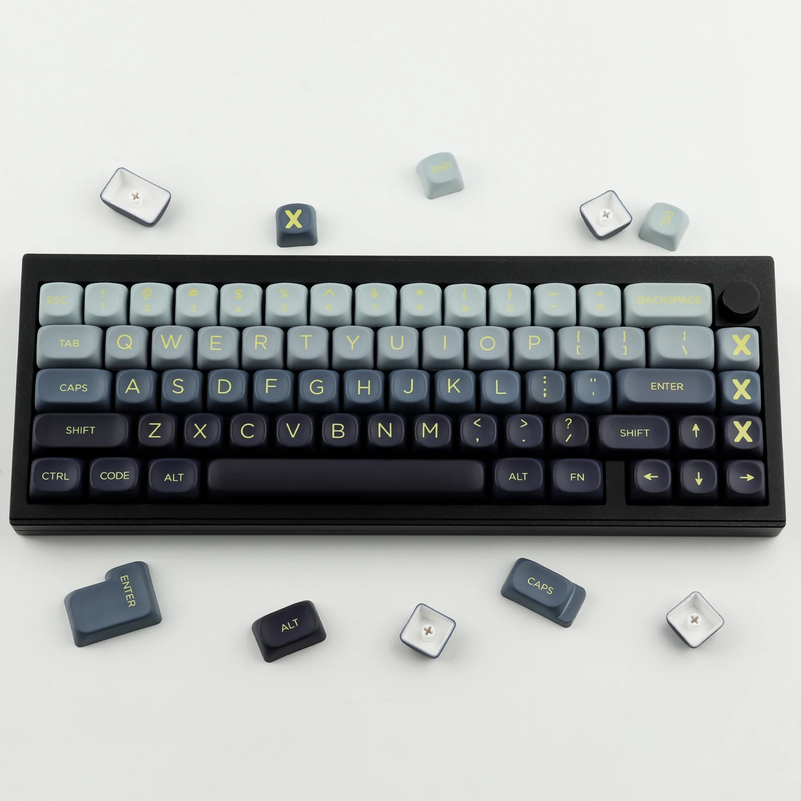 Mountain Range Keycap Set PBT MOA Profile DYE-Sublimation 143 Keys for Mechanical Keyboards