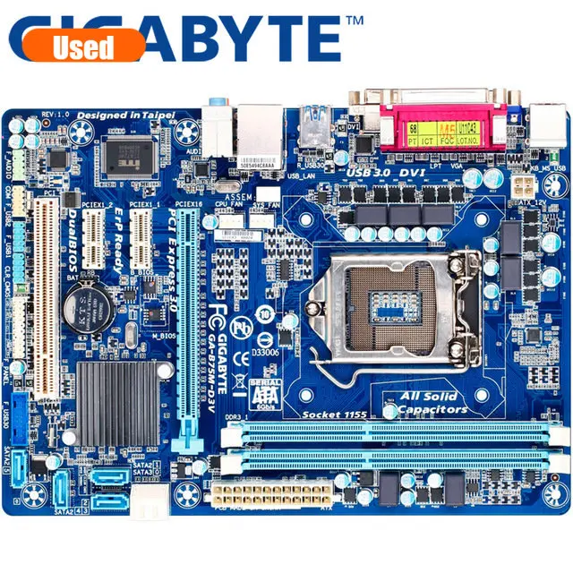 

GIGABYTE GA-B75M-D3V Desktop Motherboard B75 Socket LGA 1155 i3 i5 i7 DDR3 32G Micro ATX