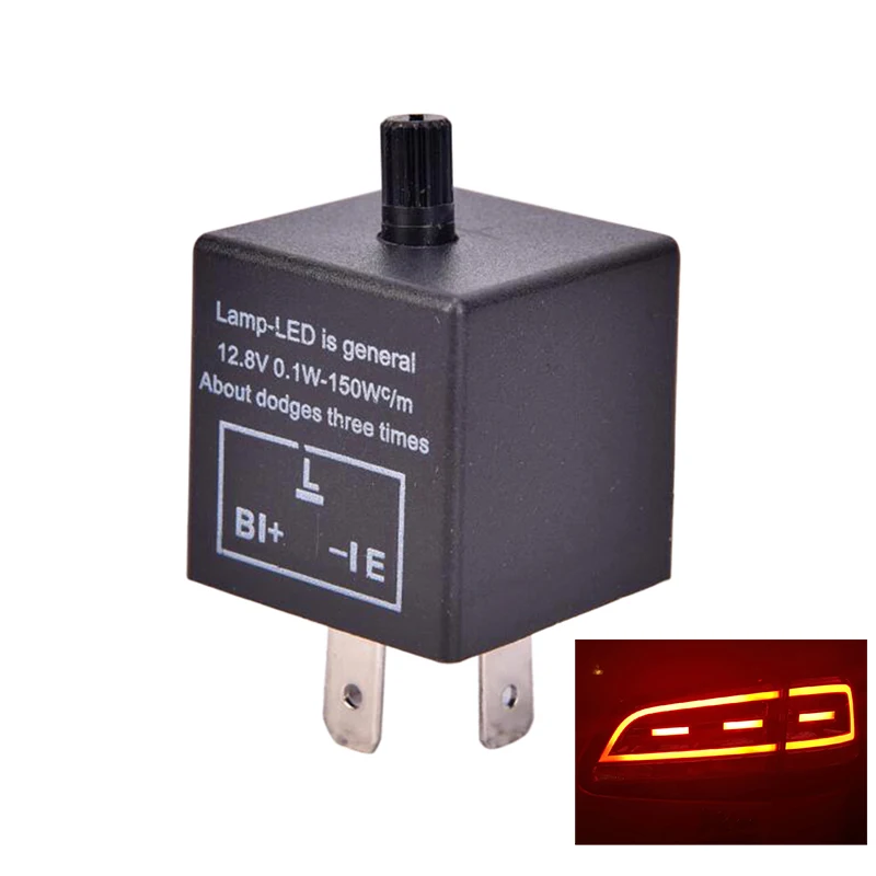 Universal 12V 3 Pin CF-14 JL-02 Motorcycle LED Flasher Blinker Relay Automobile Turn Signal Light Relay Motorcycle Switch