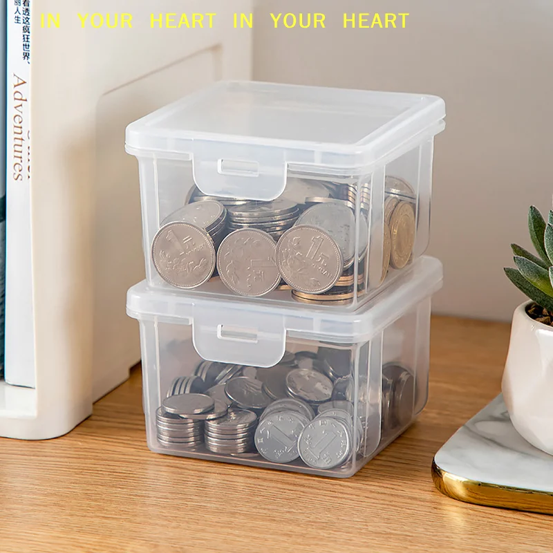 【X】Transparent Plastic Case 1PCS Portable Storage Box Paper Money Album Currency  Case Coin Storage Collection Boxes Holder