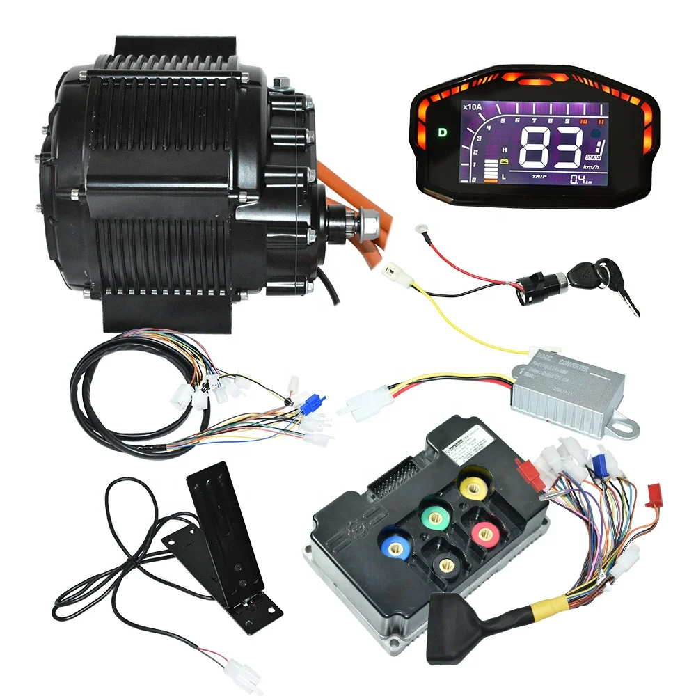 Bulk Supply PMSM Qs Dirtbike Set Off-road Cargo E-bike Qs165 60h V3 Go Kart Electric 72v Mid Drive Motor Kit with Foot Throttle