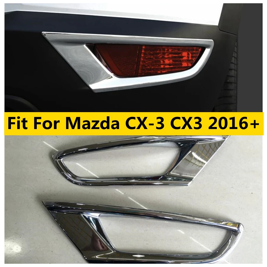 

Rear Fog Light Lamp Protection Decoration Frame Cover Trim Fit For Mazda CX-3 CX3 2016 - 2021 Car Accessories