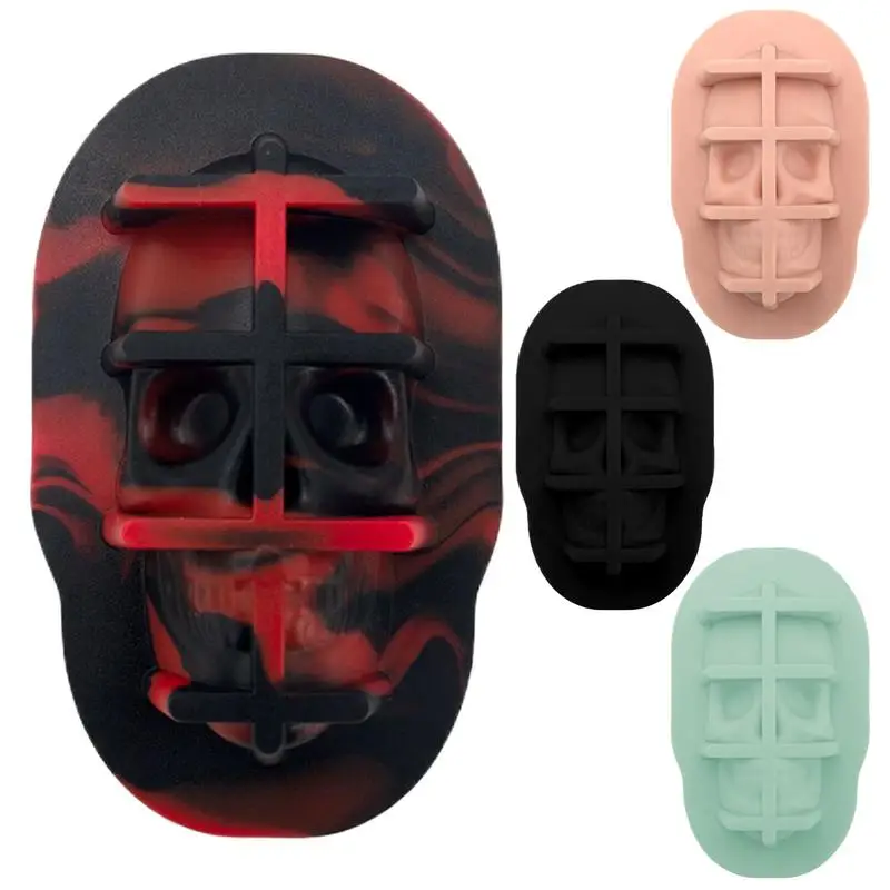 

3D Skull Ice Maker Mold Cake Candy baking Tools Reusable Kitchen Gadgets Food Grade Silicone Whiskey Ice Ball Mold