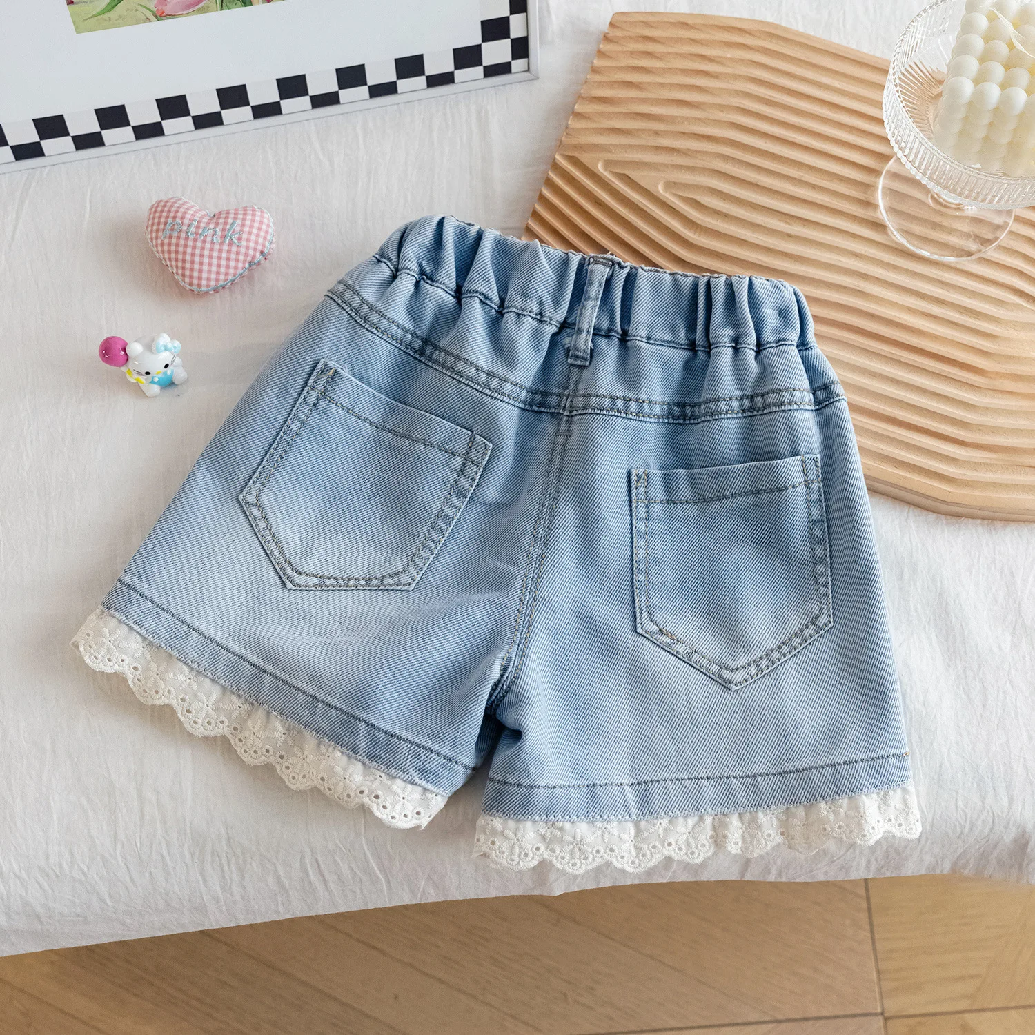 Gir;s denim Shorts Summer 2026 Children's Cute Clothes Short Pants For Baby Girl Fashion Trousers Kids Outfits Leggings Shorts 6