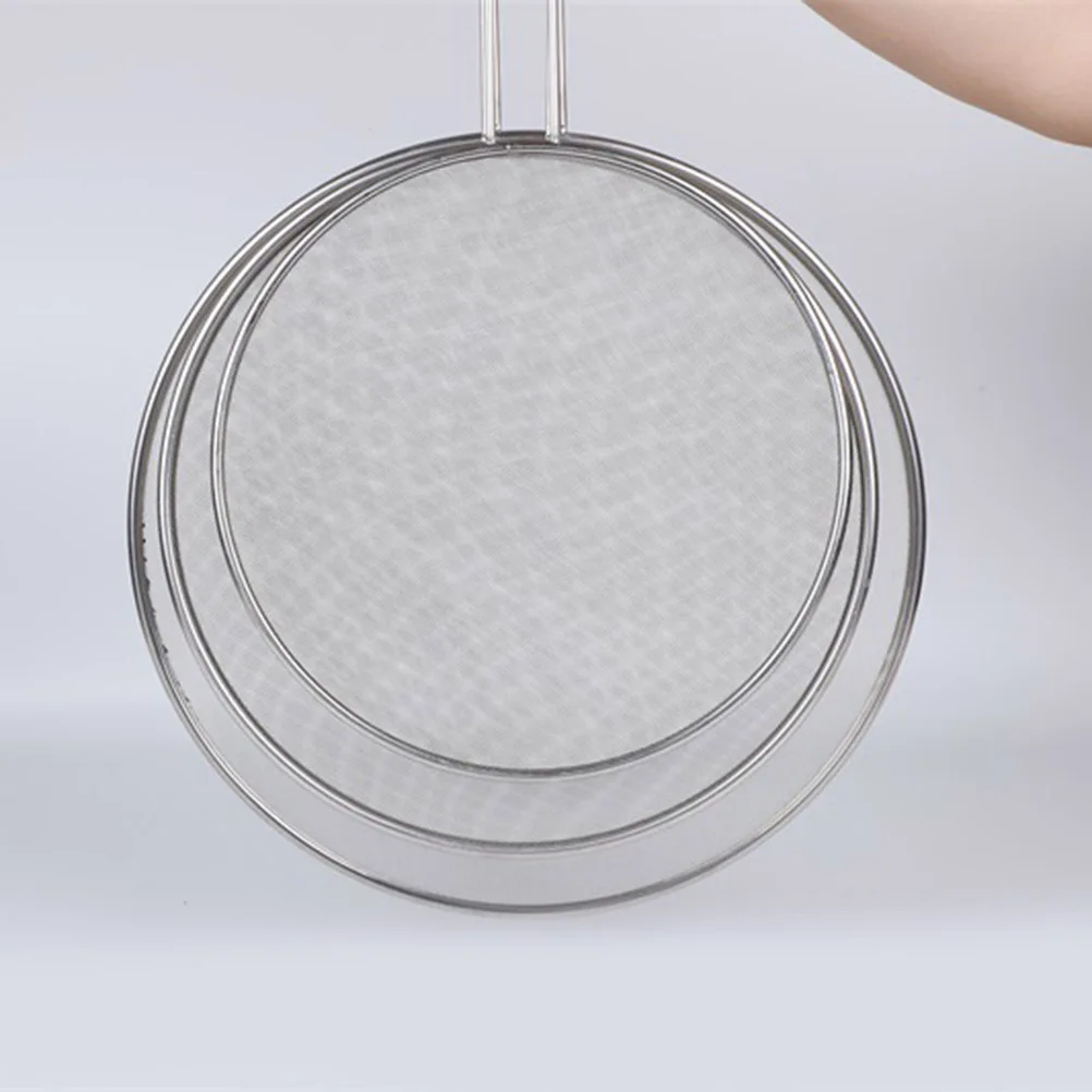 

25Cm Stainless Steel Oil Skimmer Mesh Strainer Cooking Fat Separator Kitchen Gadget Rustproof Lightweight Sifting Sieve Soup