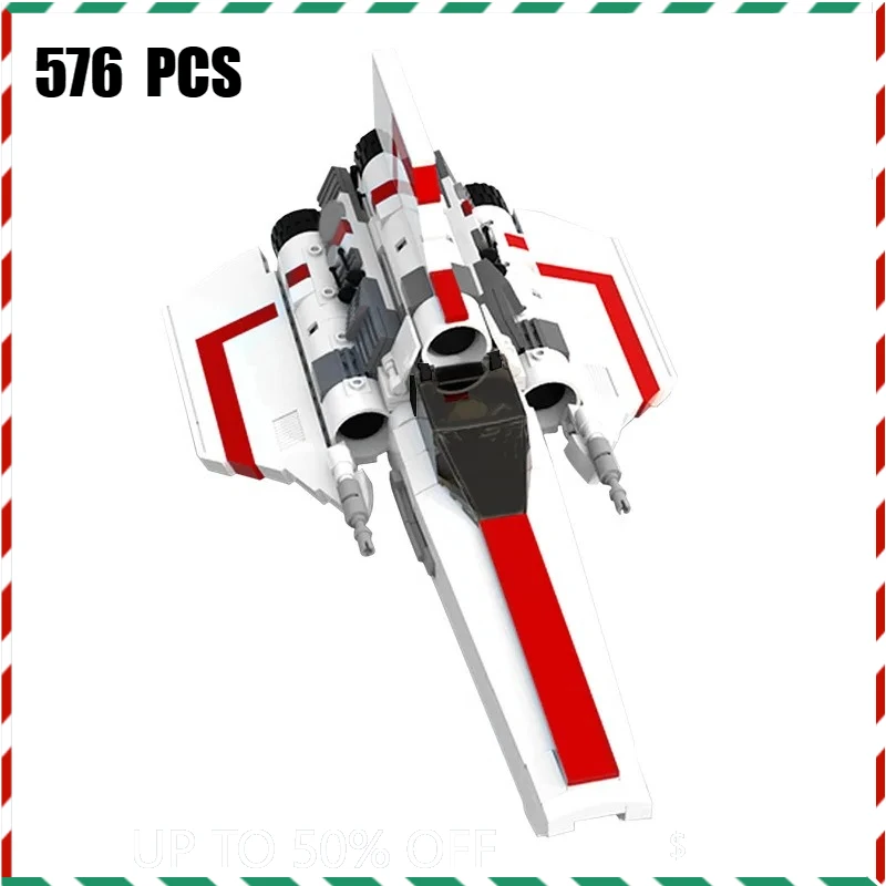 MOC Battlestars Galacticas MK1 Colonial Viper Building Blocks Space Fighter Remote Patrol Vehicle Model Toys Gift