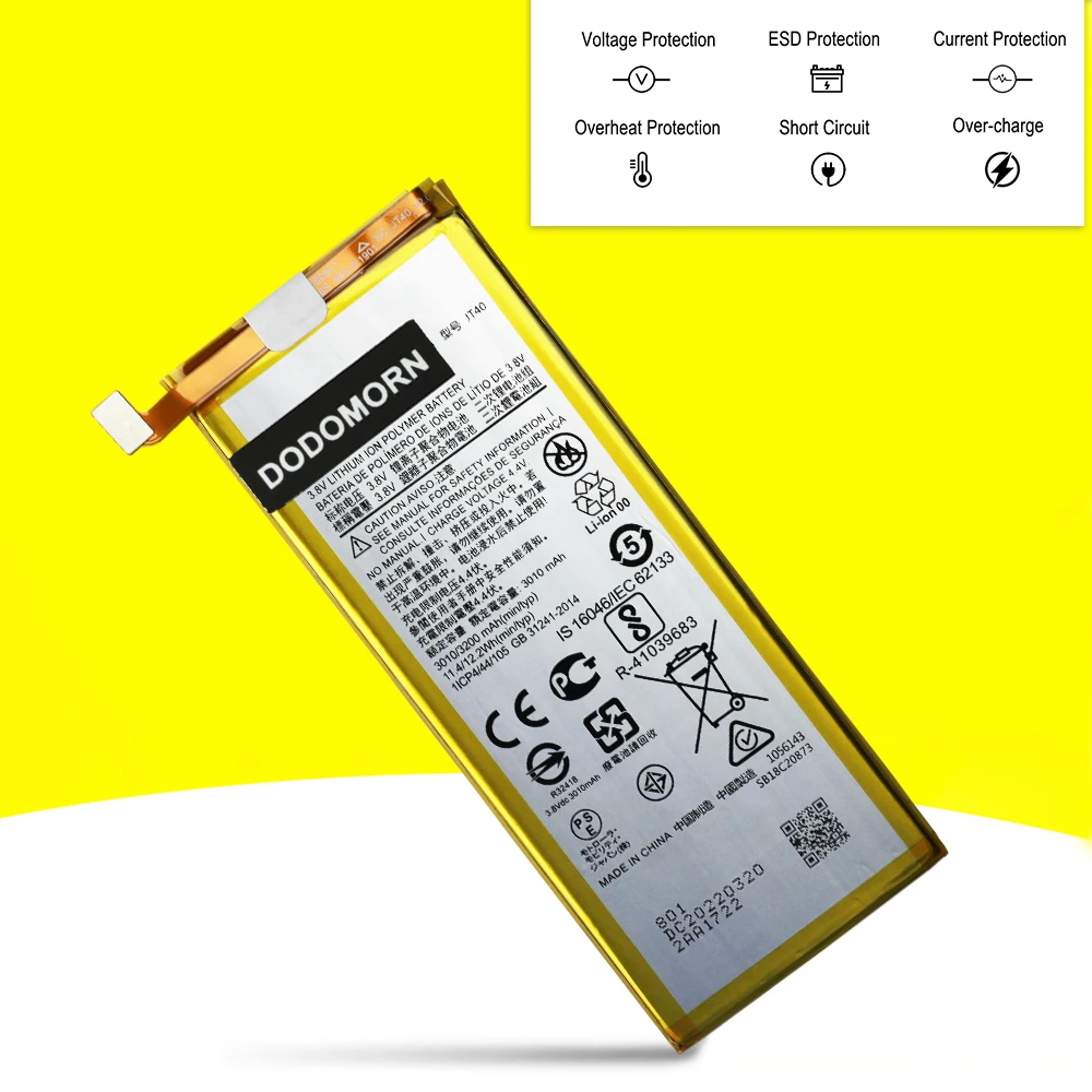 100% New 3200mAh High Quality Battery JT40 For Motorola Moto G6 Plus XT1926-6 XT1926-7 Phone In Stock Fast Delivery