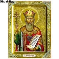 Full square round Diamond Painting Russian Orthodox Church of St. Vladimir in Edmonton 3d Mosaic Daimond embroidery icon sale,