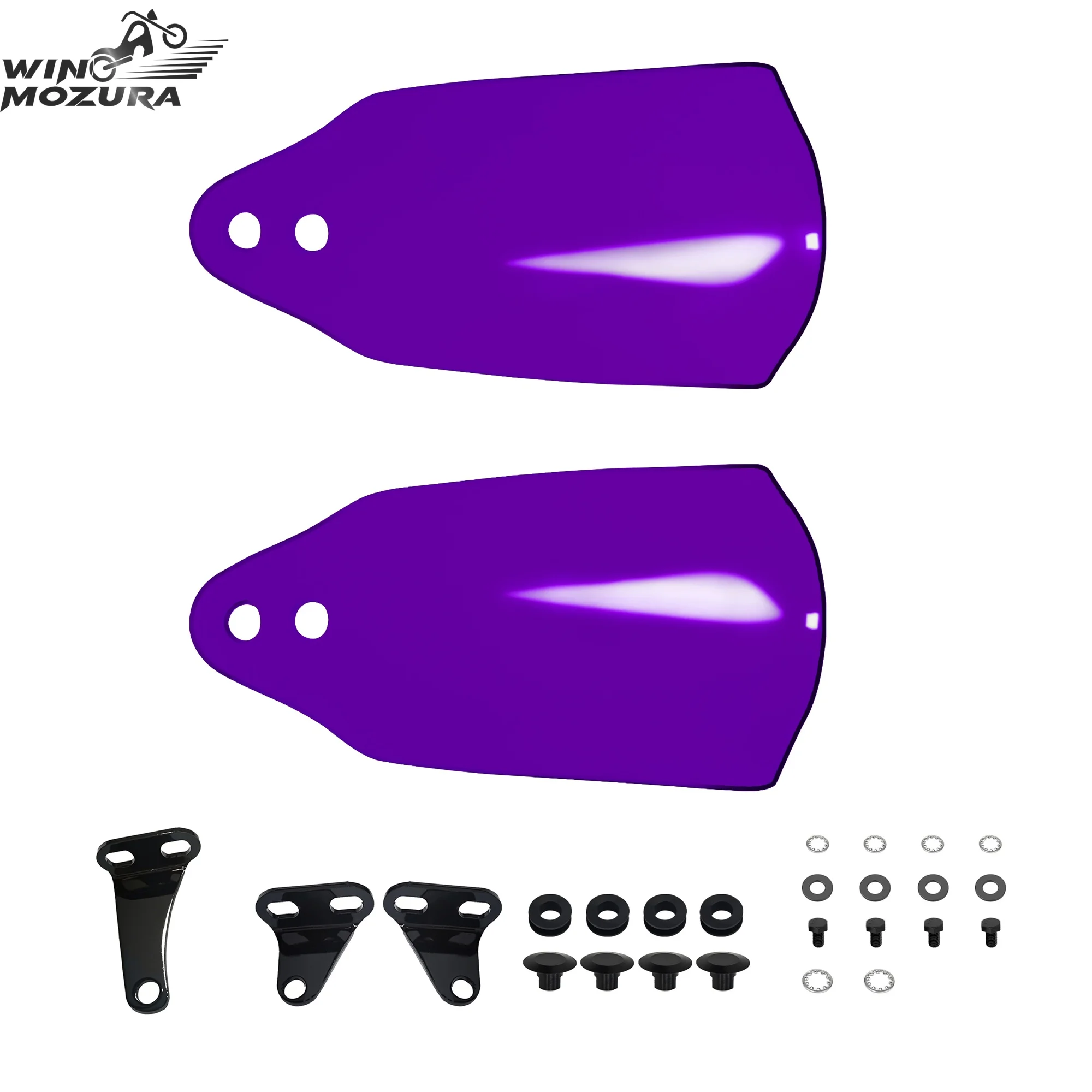 

Motorcycle Handguard Purple Hand Shield Guard Protector Cover For Harley Road Glide 2015-20 Street Bob FXBB 2018-20 Low Rider ST