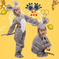 Children's animal costume, mouse shaped performance costume, children's cat and mouse, adult animal cartoon performance costume
