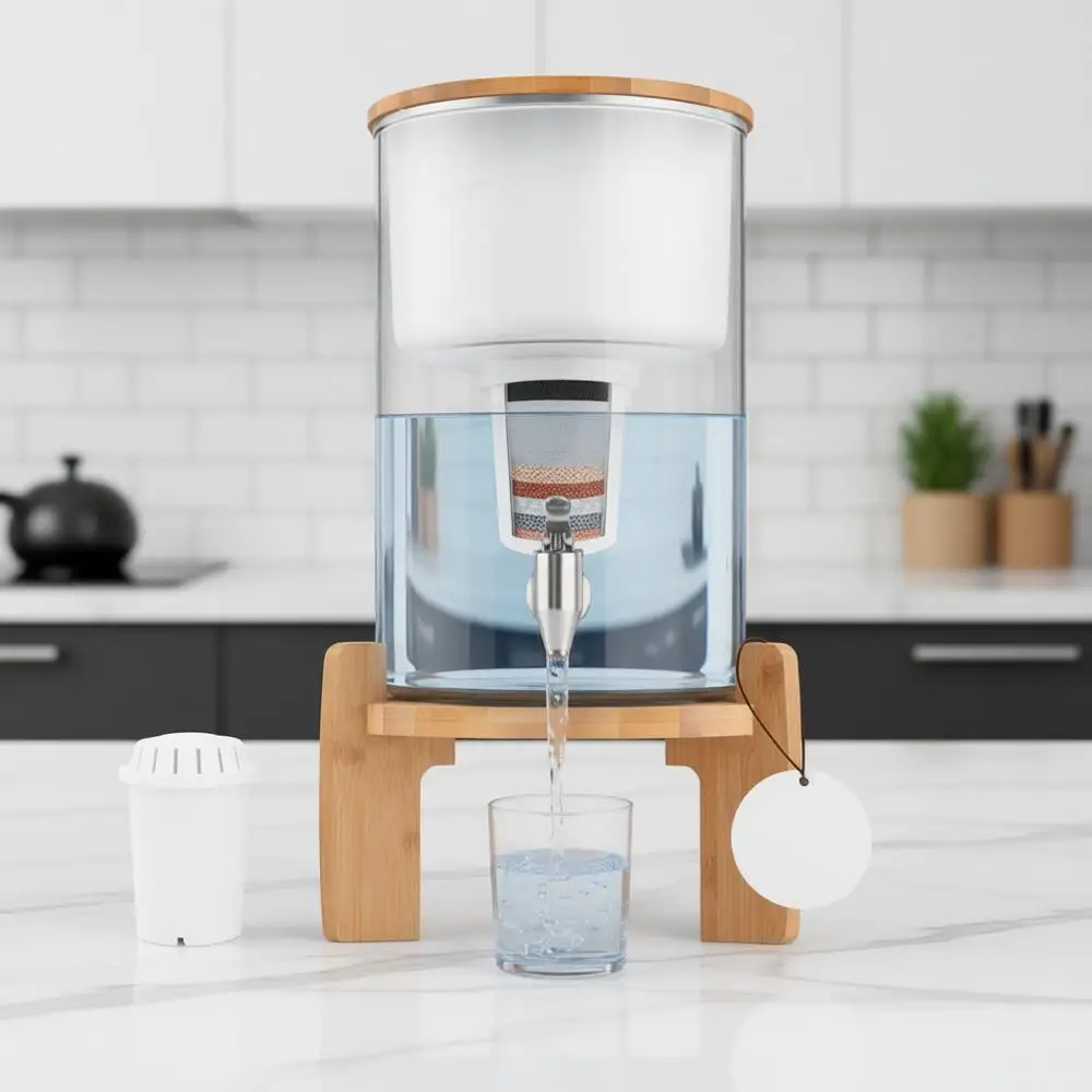 

Система фильтрации воды с регулировкой pH Recharge Alkaline Water Dispenser Filter System - Настольный кувшин или для дома и офиса - Фильтрация питьевой воды с высоким уровнем pH