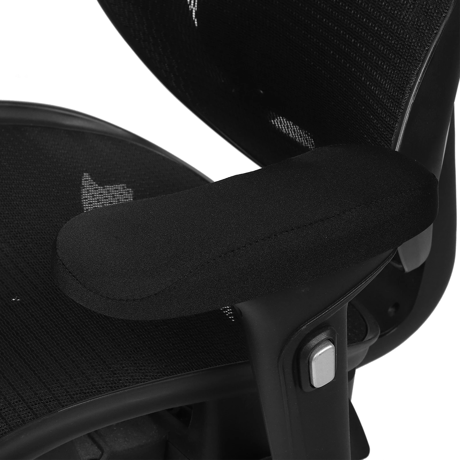 

2Pairs Computer Armrest Covers Elastic Stretchable for Office Chair Gaming Desk Sleeves Washable Protector Black