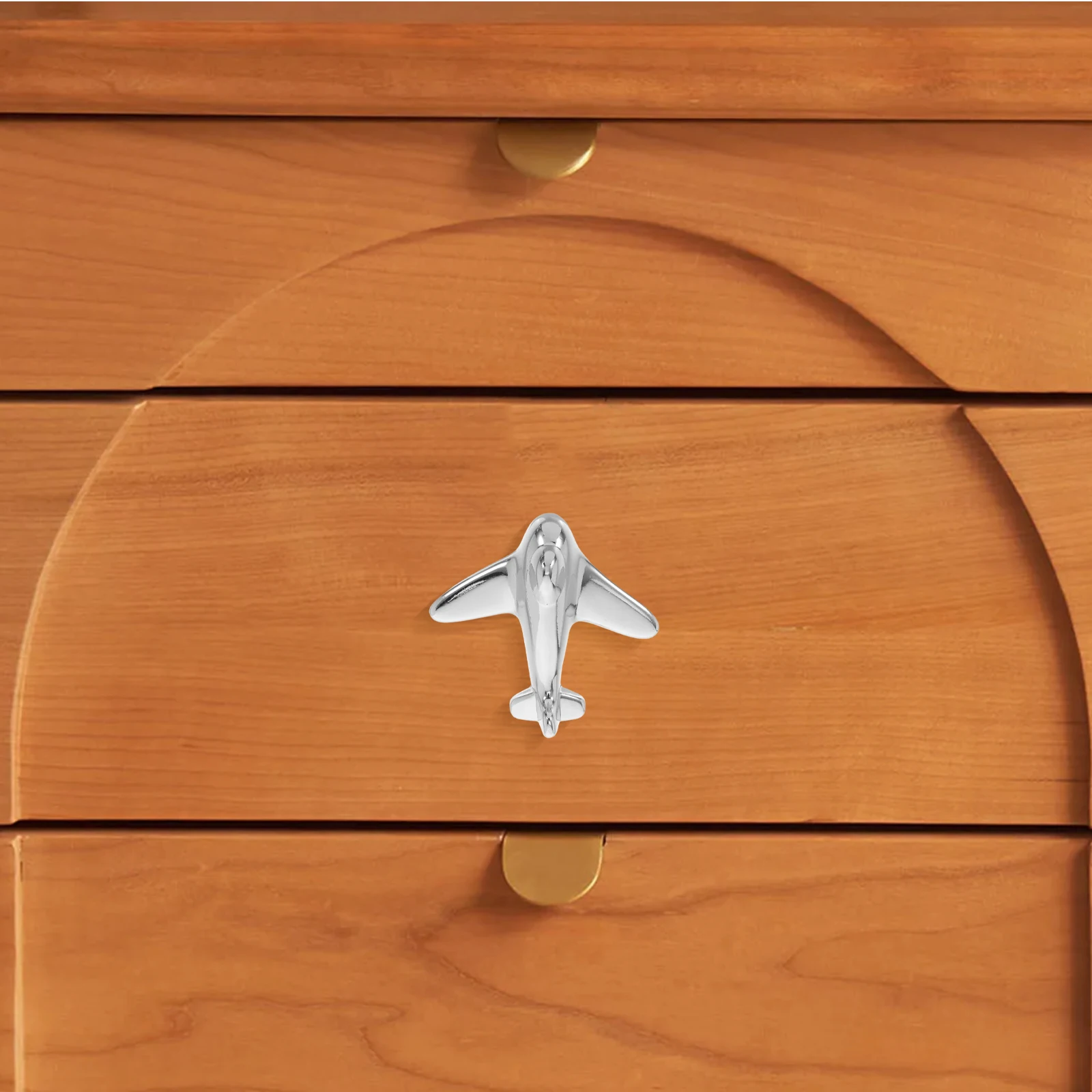 

2 Sets Airplane Cabinet Knobs Zinc Alloy Kids Room Drawer Wardrobe Door Pulls Small Plane Design Screws Included Modern Closet