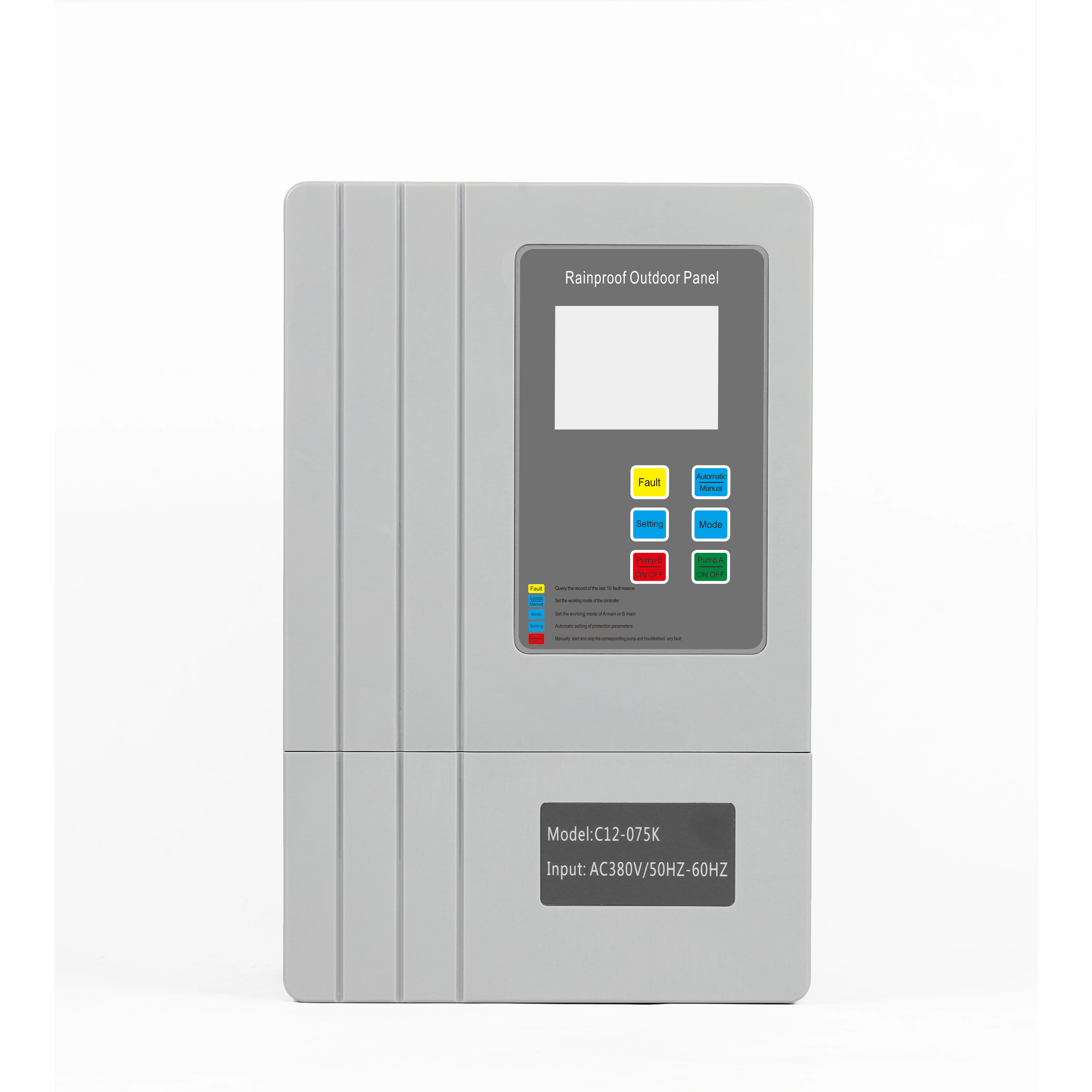 

Интеллектуальный контроллер водяного насоса 3-15 кВт серии C12 для систем постоянного давления воды с защитой от сухого хода и датчиком (бесплатно)