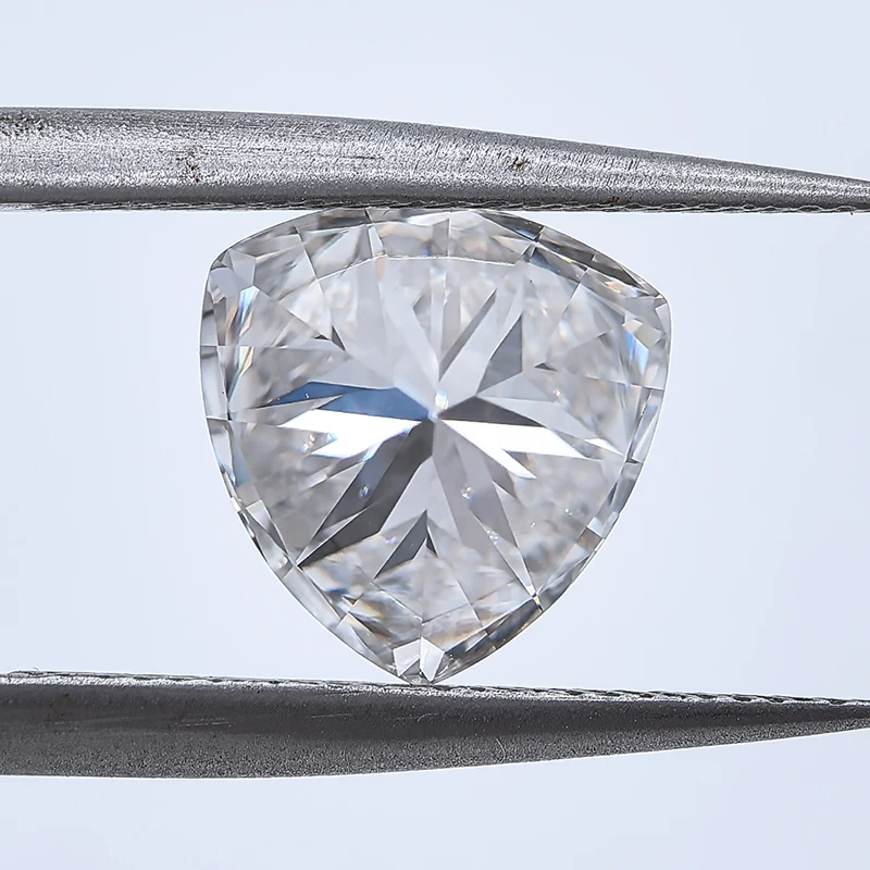 Moissanit-Stein, Trillion-Schliff, Superweiß, D-Farbe, VVS1, für DIY-Schmuckherstellung, Ring, Halskette, Ohrringe, Hauptmaterialien, Zertifikat – Detail 6