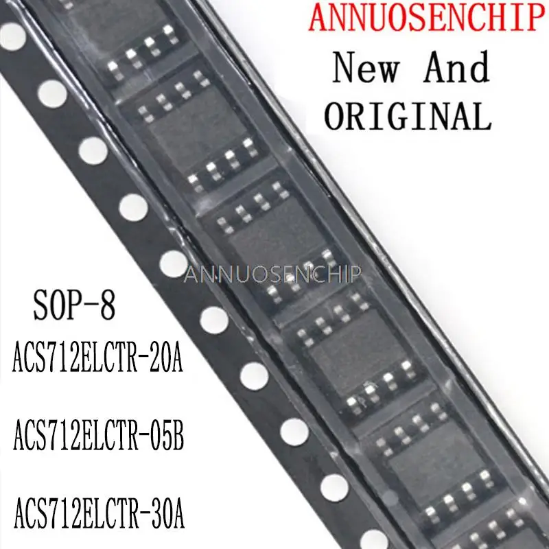 2PCS New And Original SOP-8 ACS712-20A ACS712TELC-20A ACS712 ACS712ELC-30A ACS712ELCTR-20A ACS712ELCTR-05B ACS712ELCTR-30A