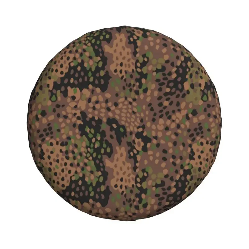 Pea Dot Military Camo Spare Tire Cover for Jeep Hummer Army Tactical Camouflage SUV RV Camper Car Wheel Protectors Accessories