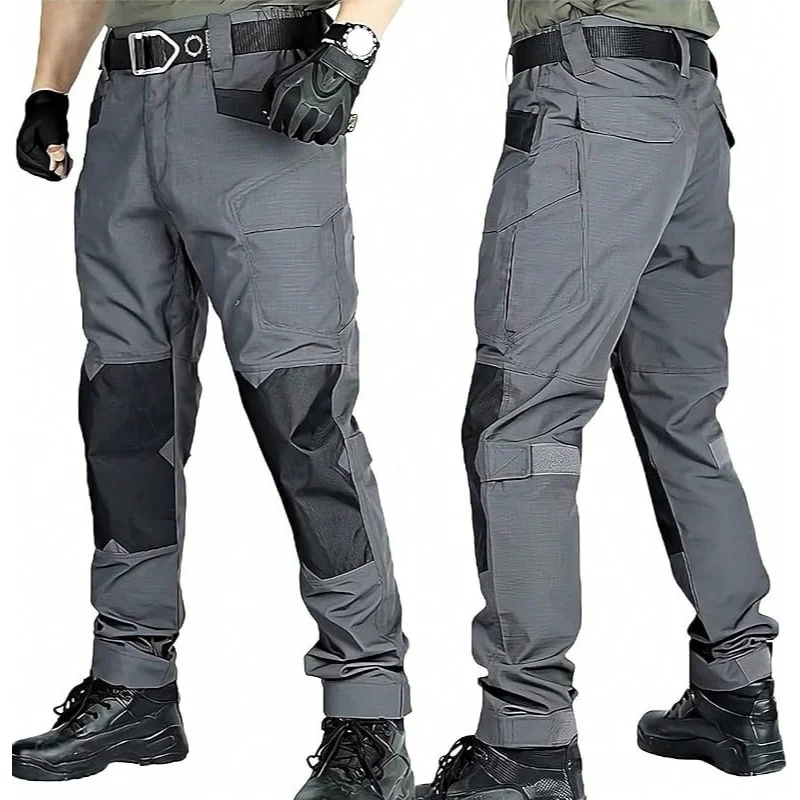 2026 New Men's Work Pants: Waterproof, Stain-Resistant, and Durable Color-Block Utility Trousers (Ideal for Auto Repair) - view 5